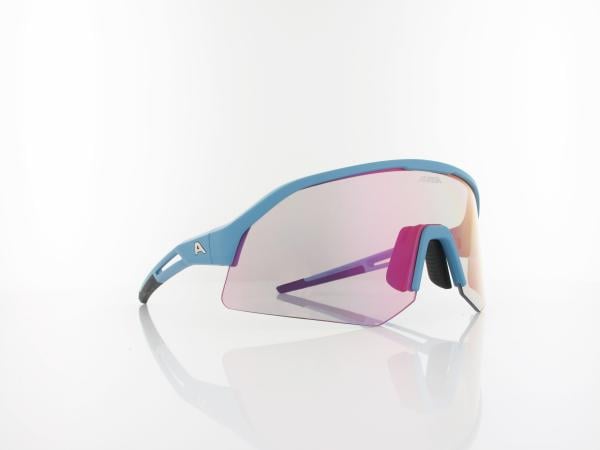 ALPINA | SONIC HR QV A8732 522 150 | smoke blue matt / qv rainbow mirror