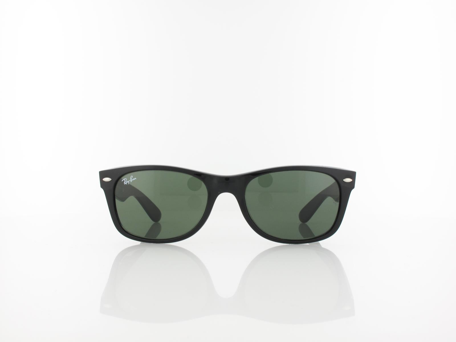 Ray Ban | New Wayfarer RB2132 901 52 | polished black / green