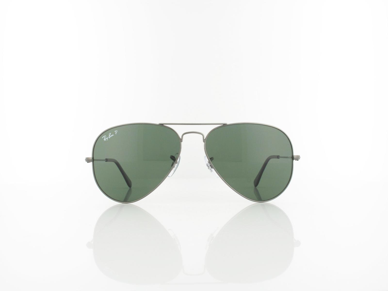 Ray Ban | Aviator Large Metal RB3025 004-58 58 | gunmetal / crystal green polarized