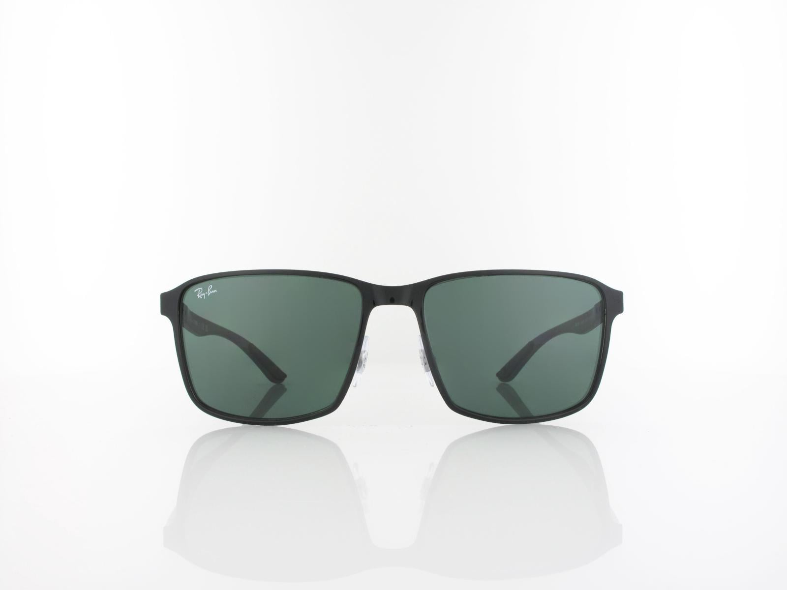 Ray Ban | RB3721 914471 59 | black on silver / dark green