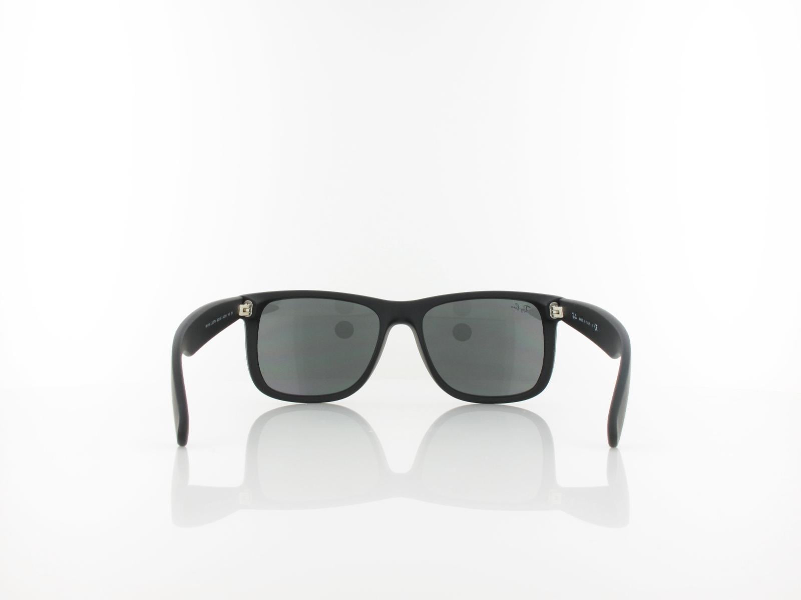 Ray Ban | Justin RB4165 622/6G 54 | rubber black / grey mirror silver