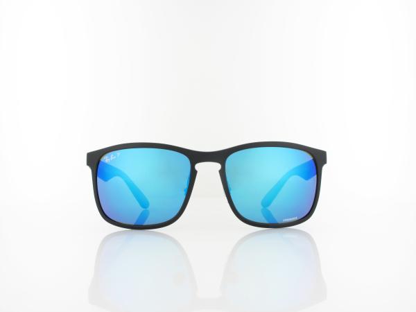 Ray Ban | RB4264 601/SA1 58 | matte black / green mirror blue polar