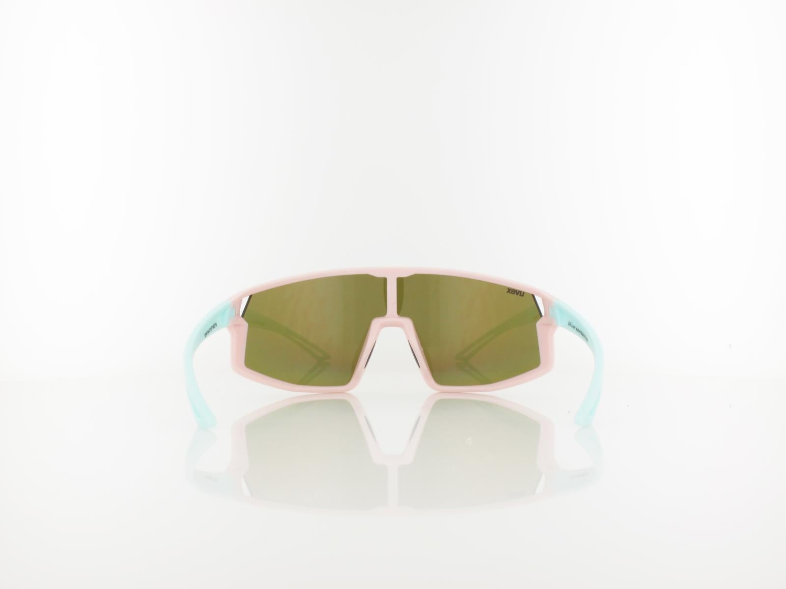 UVEX | skyryse jr. S533076 3716 125 | pink-green matt / mirror pink