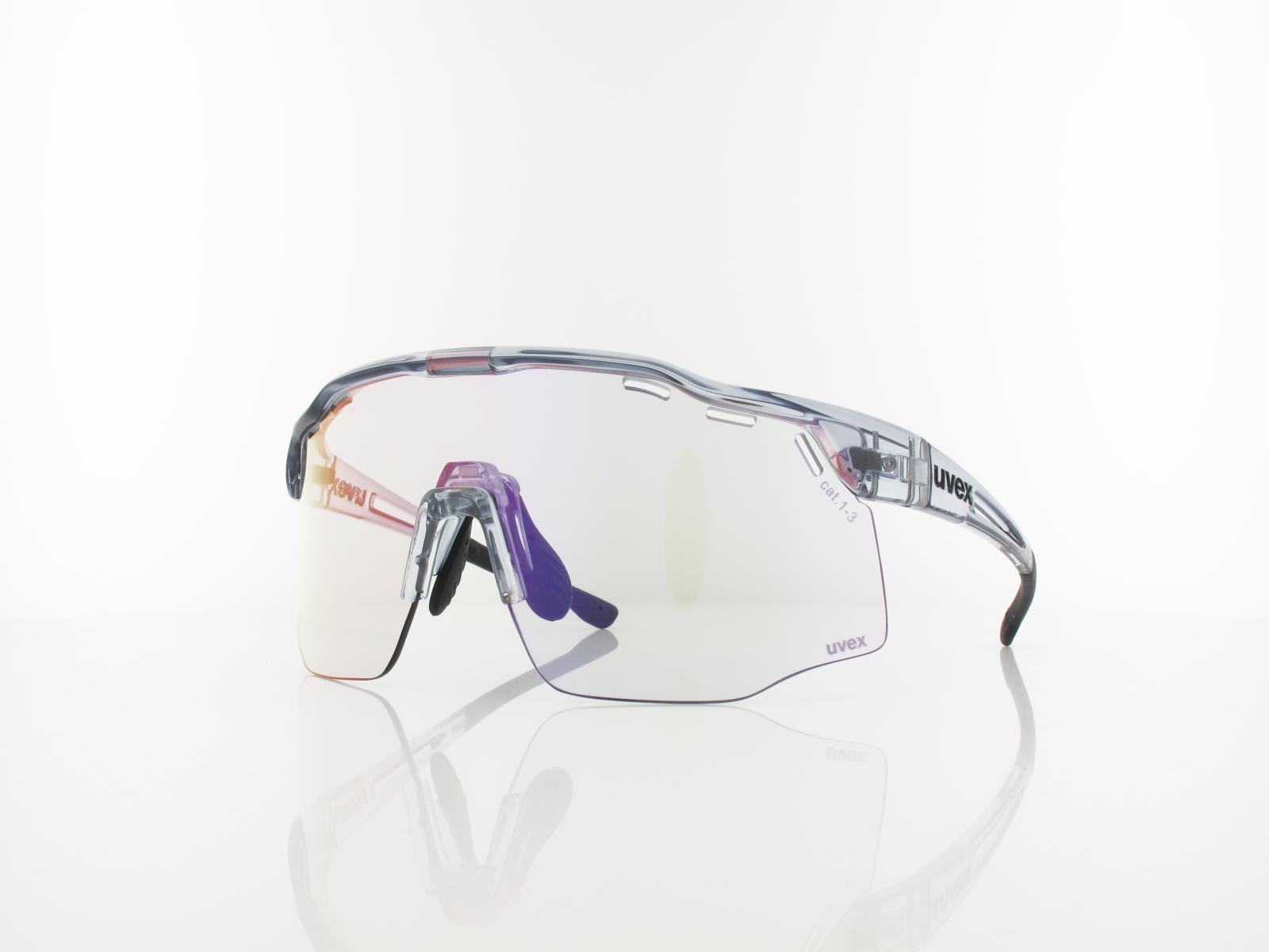 UVEX | RXs 4302 V 1525 165 | grau transparent / variomatic grau rotspiegel