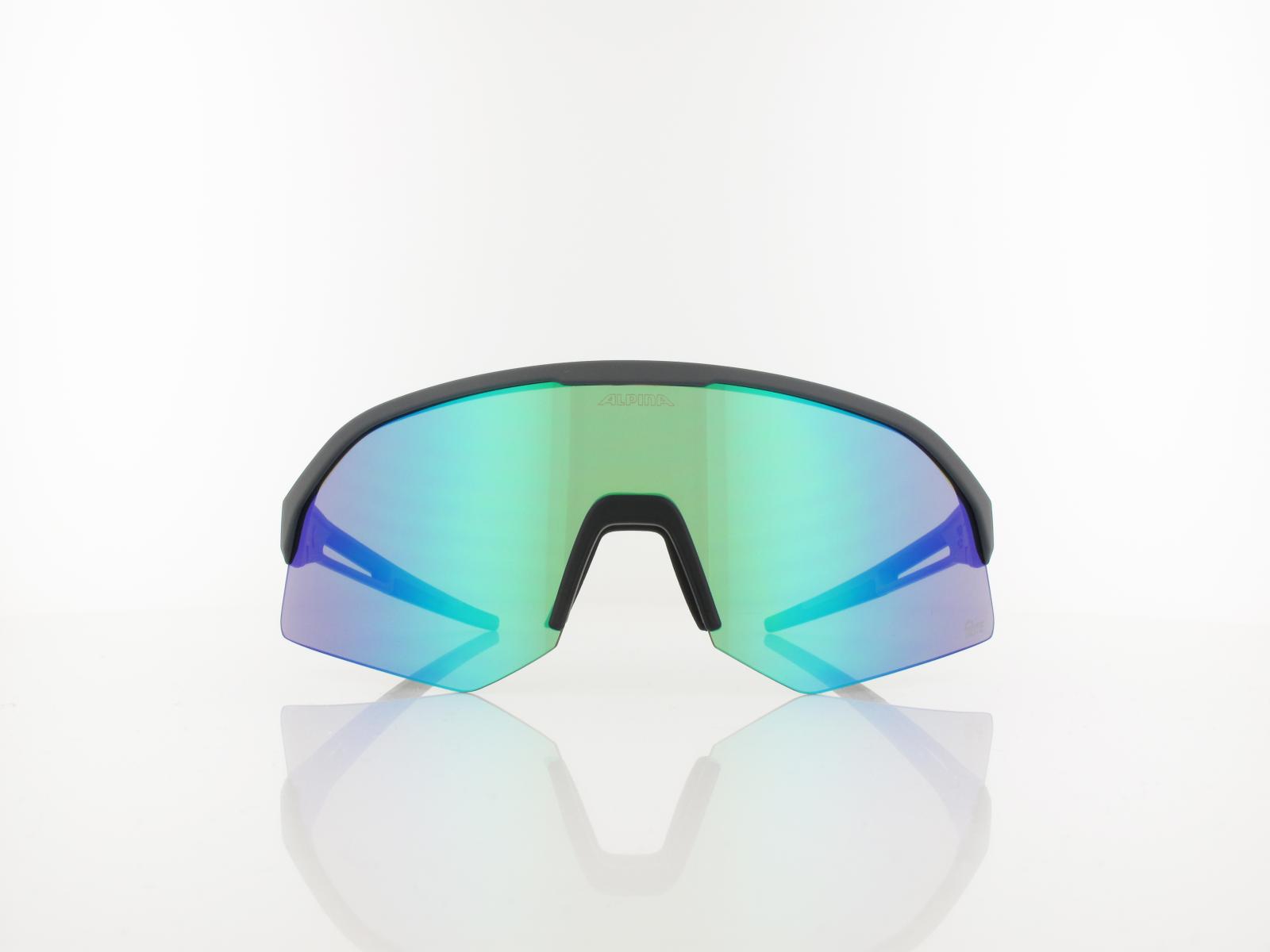 ALPINA | Sonic HR Q-LITE A8734 021 148 | midnight-grey matt / green mirror
