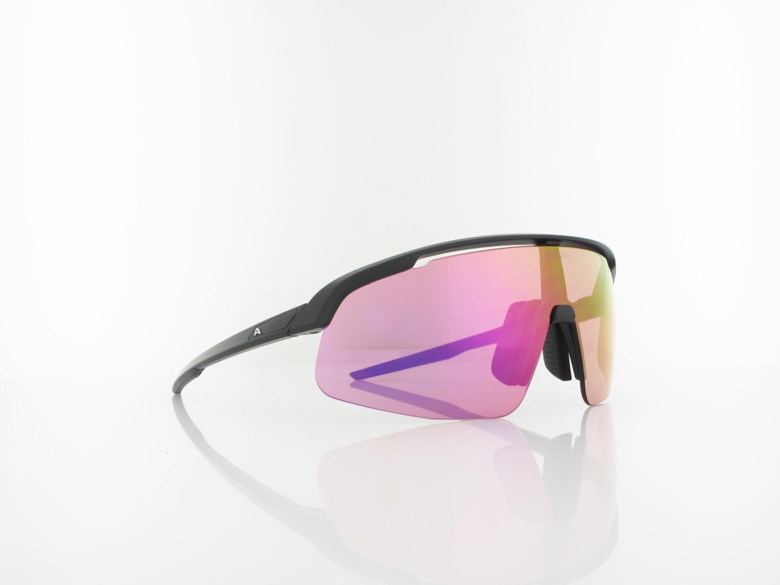 ALPINA | TURBO PRO S Q-LITE A8752 031 135 | black metallic matt / q-lite pink - pink mirror