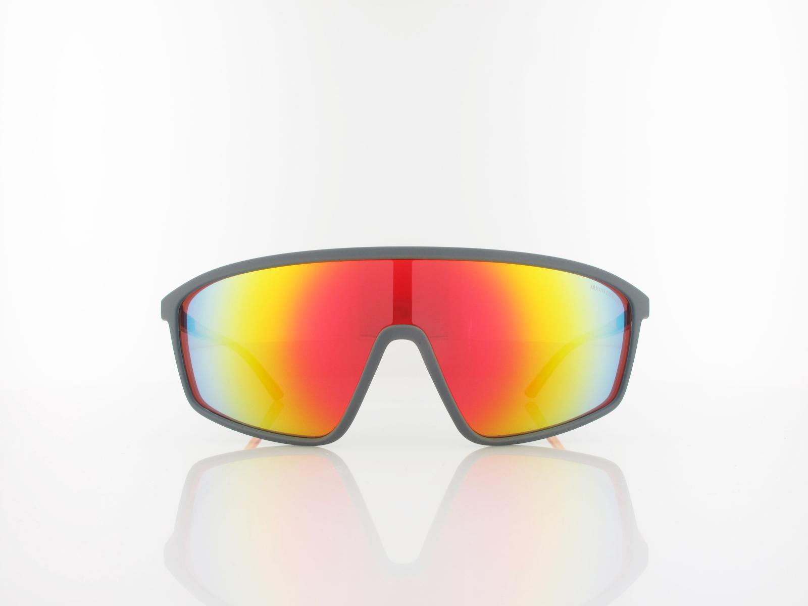 Armani Exchange | AX4119S 81806Q 137 | matte grey / dark violet mirror red
