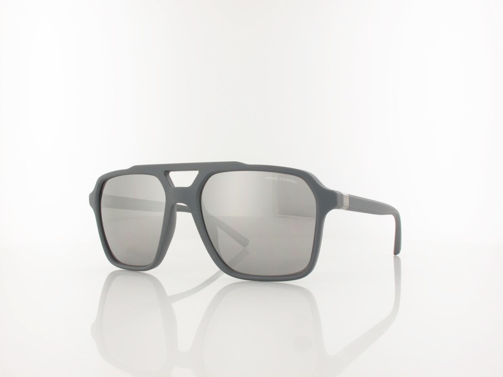 Armani Exchange | AX4166S 8400Z3 57 | matte grey / grey mirror silver polar