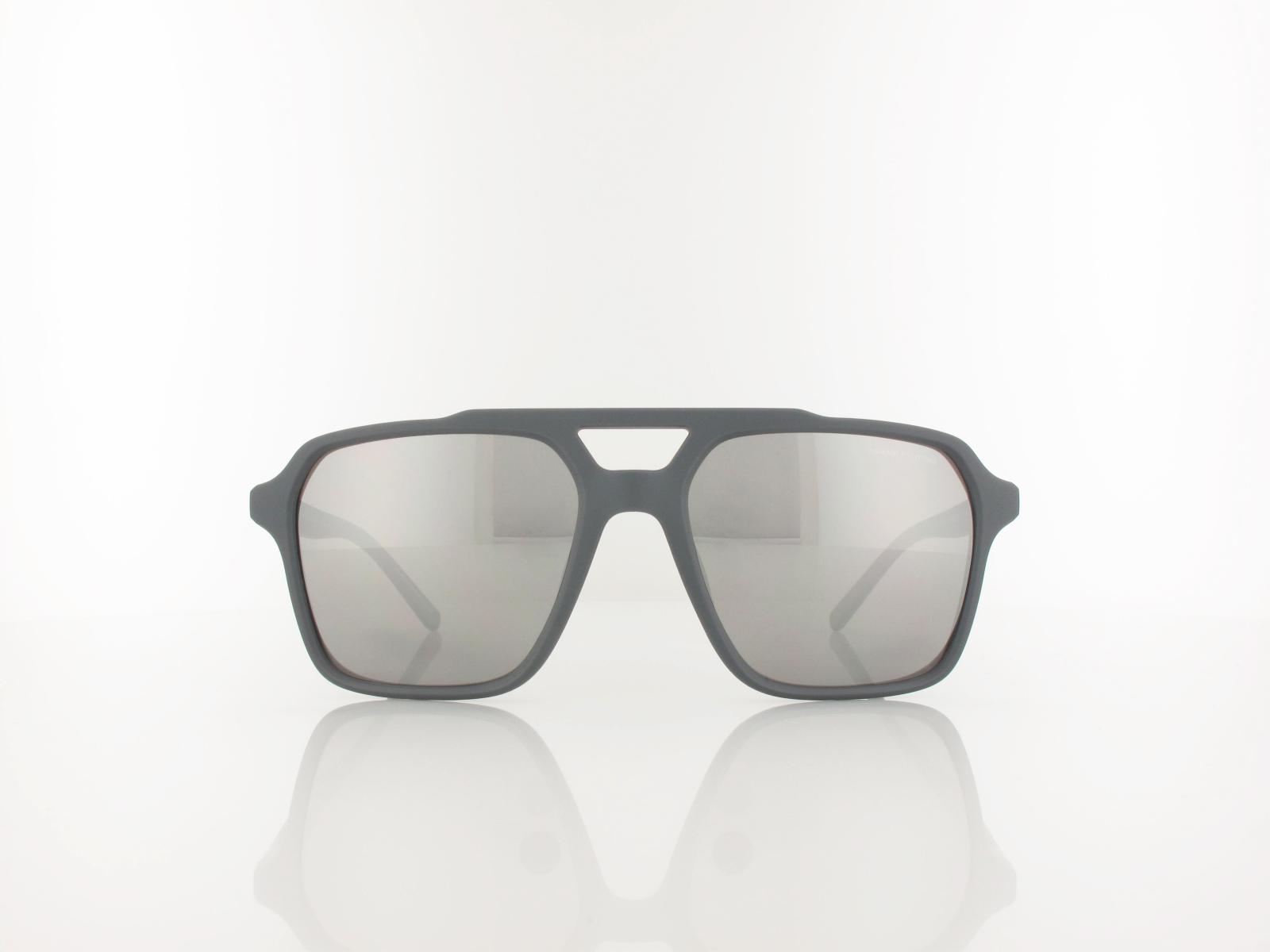 Armani Exchange | AX4166S 8400Z3 57 | matte grey / grey mirror silver polar