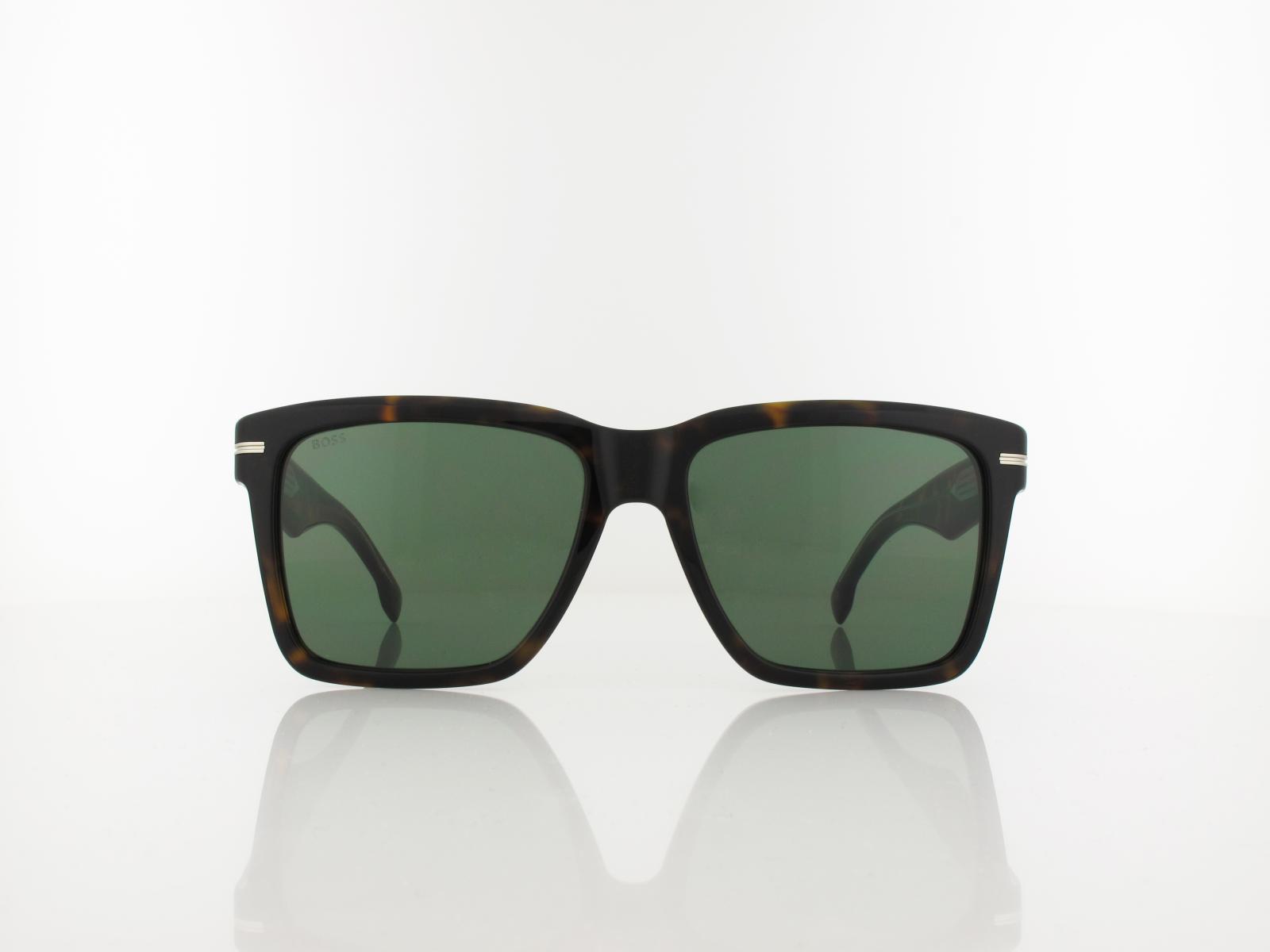 Boss | BOSS 1745/S 086/O7 57 | havana / green lightgreen antireflex