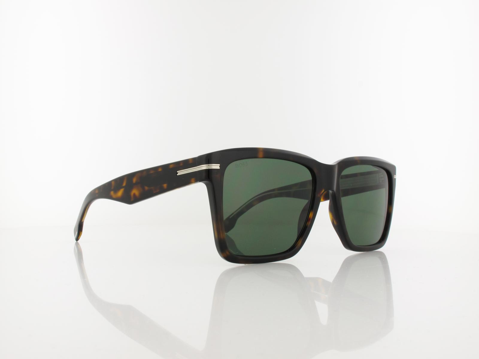 Boss | BOSS 1745/S 086/O7 57 | havana / green lightgreen antireflex