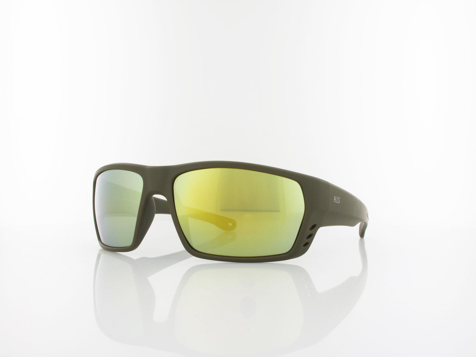 HIS polarized | HPS57105-3 64 | olive green / green with gold mirror polarized