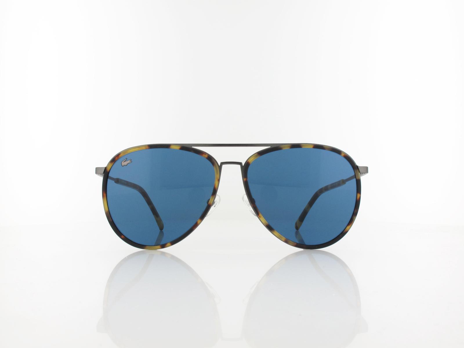 Lacoste | L215S 214 60 | matte havana dark ruthenium / blue