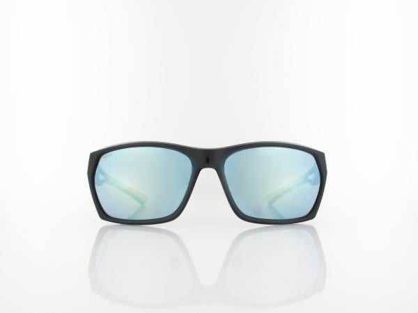 Brilando | Premium Sport M2460 63 | schwarz gl&auml;nzend gelb / grau gelb silber verspiegelt