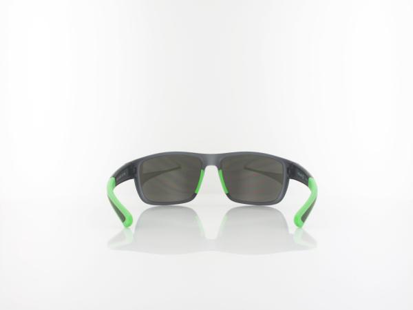 Brilando | Premium Sport M2510 58 | grau transparent matt gr&uuml;n / grau silberspiegel