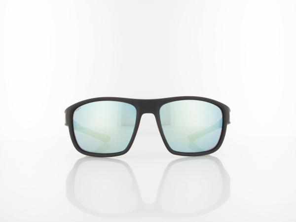 Brilando | Premium Sport M2520 58 |schwarz matt gelbgr&uuml;n / grau gelb-silber verspiegelt