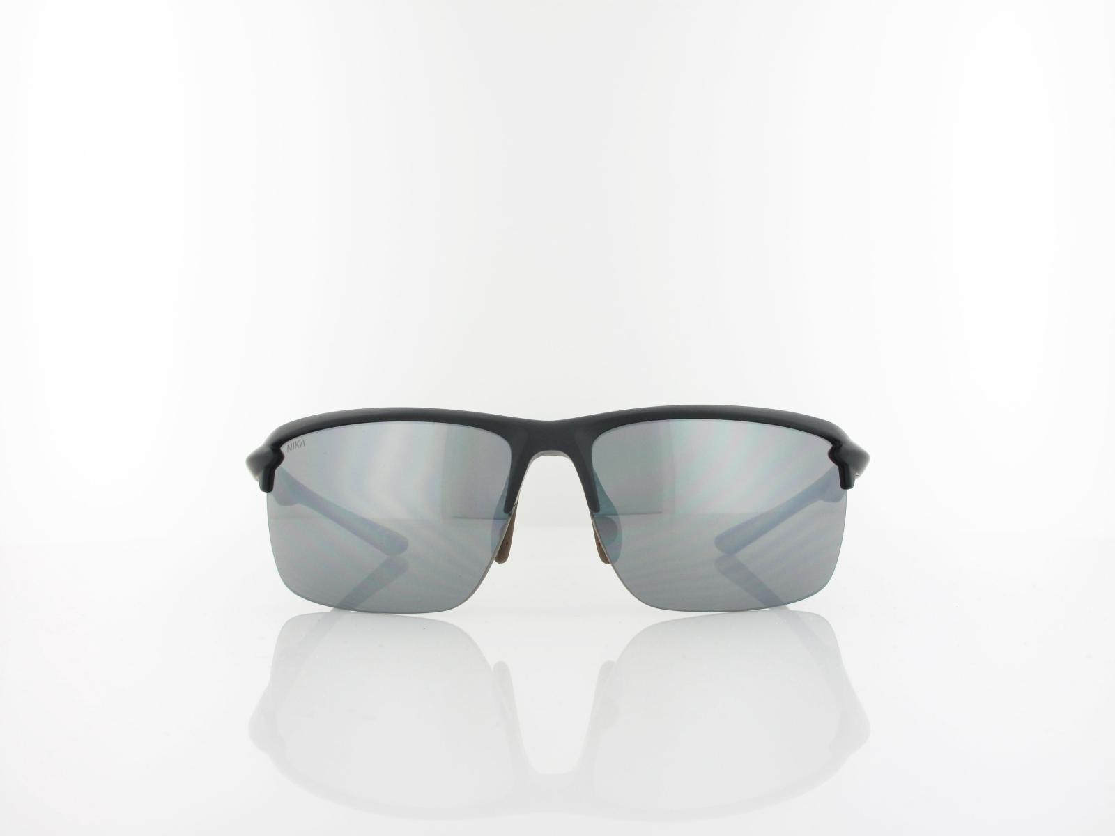 Brilando | Premium Sport M2540 67 | schwarz matt grau / silber verspiegelt