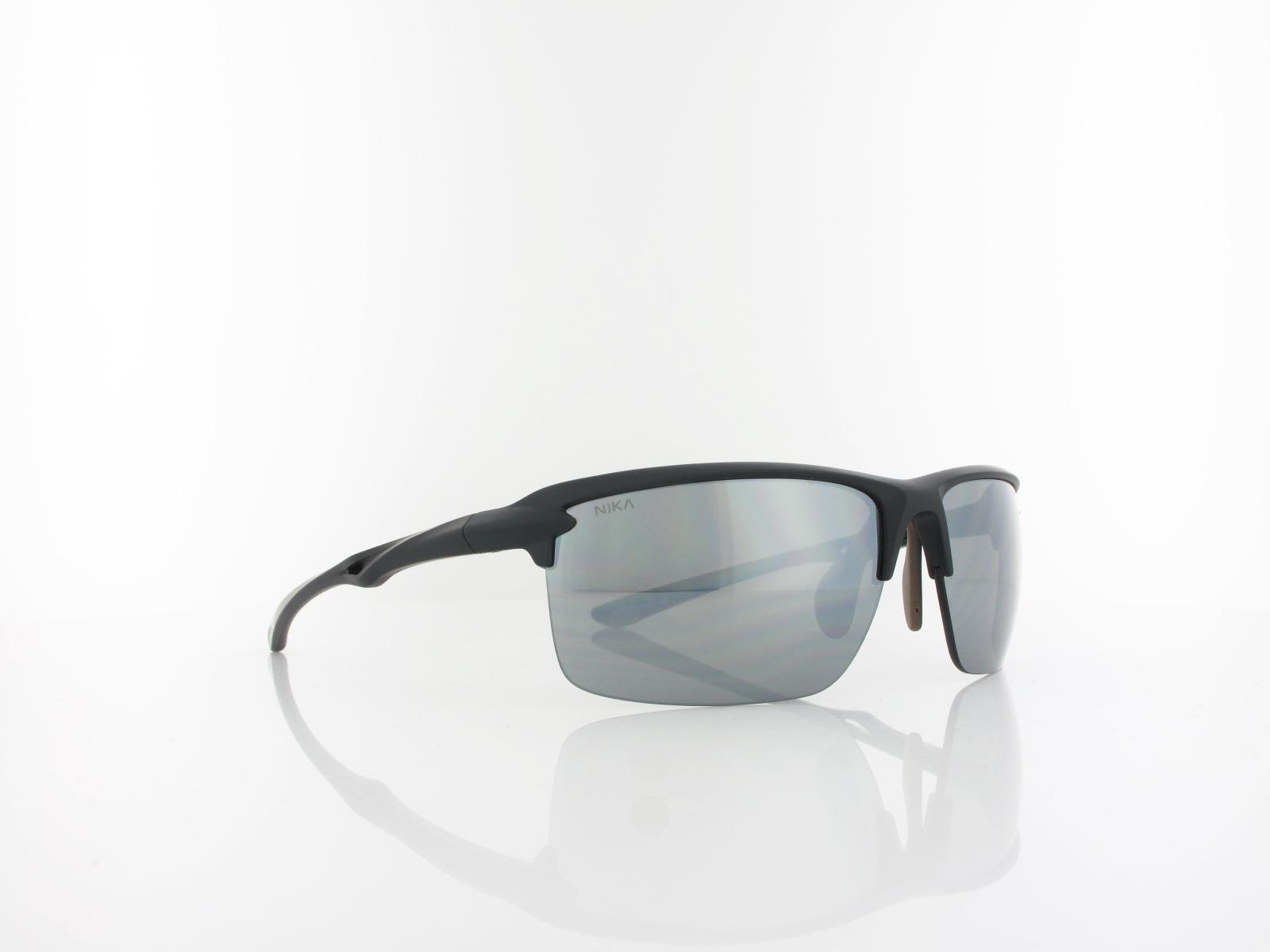 Brilando | Premium Sport M2540 67 | schwarz matt grau / silber verspiegelt