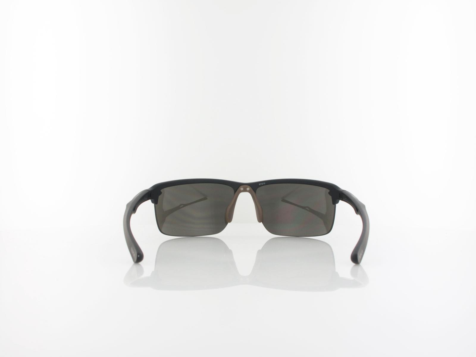 Brilando | Premium Sport M2540 67 | schwarz matt grau / silber verspiegelt