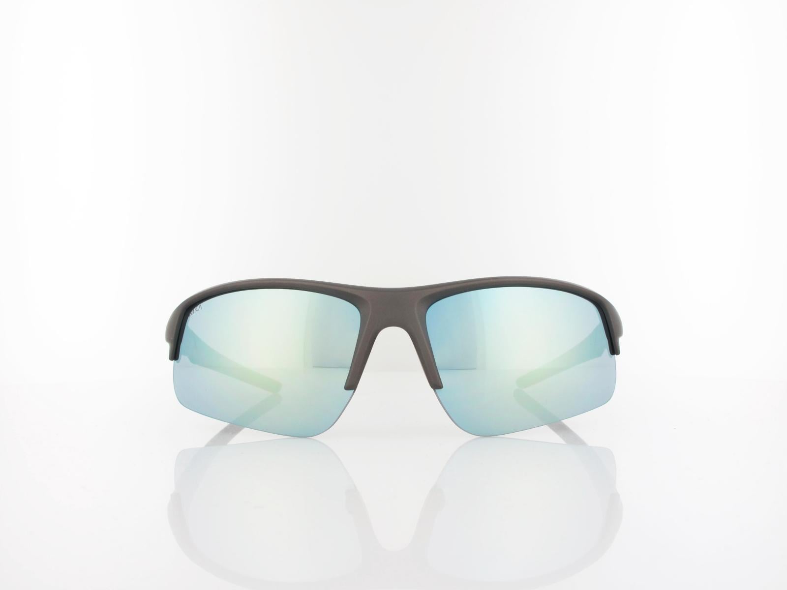 Brilando | Premium Sport M2580 71 | anthrazit matt schwarz / gelb-silber verspiegelt