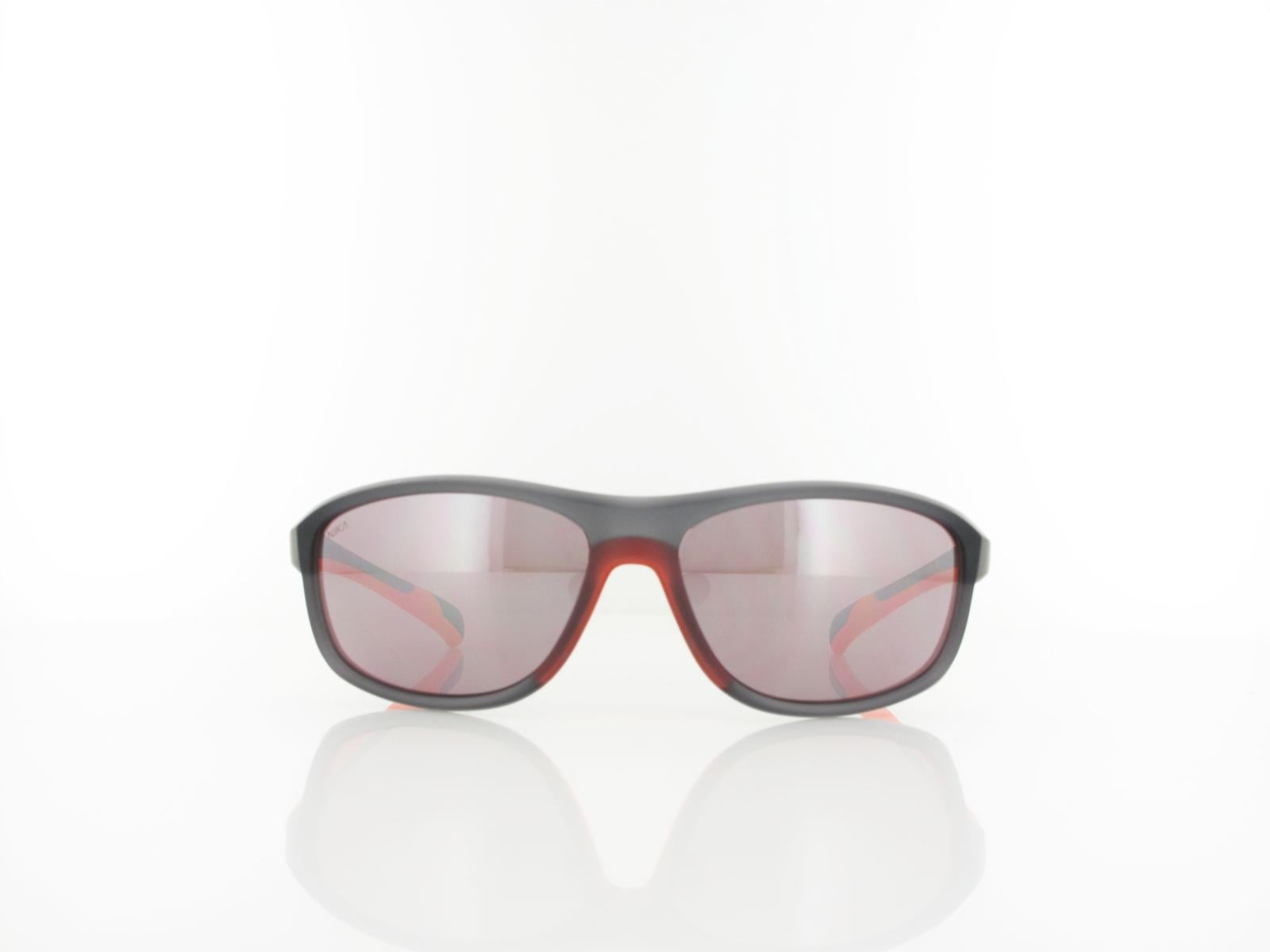 Brilando | Premium Sport M2600 61 | grau transparent rotorange / kontrast sport hazel 85%  silber ve