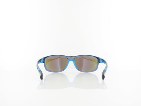 Brilando | Premium Sport M2610 61 | blau transparent t&uuml;rkis / grau 85%  t&uuml;rkis verspiegelung