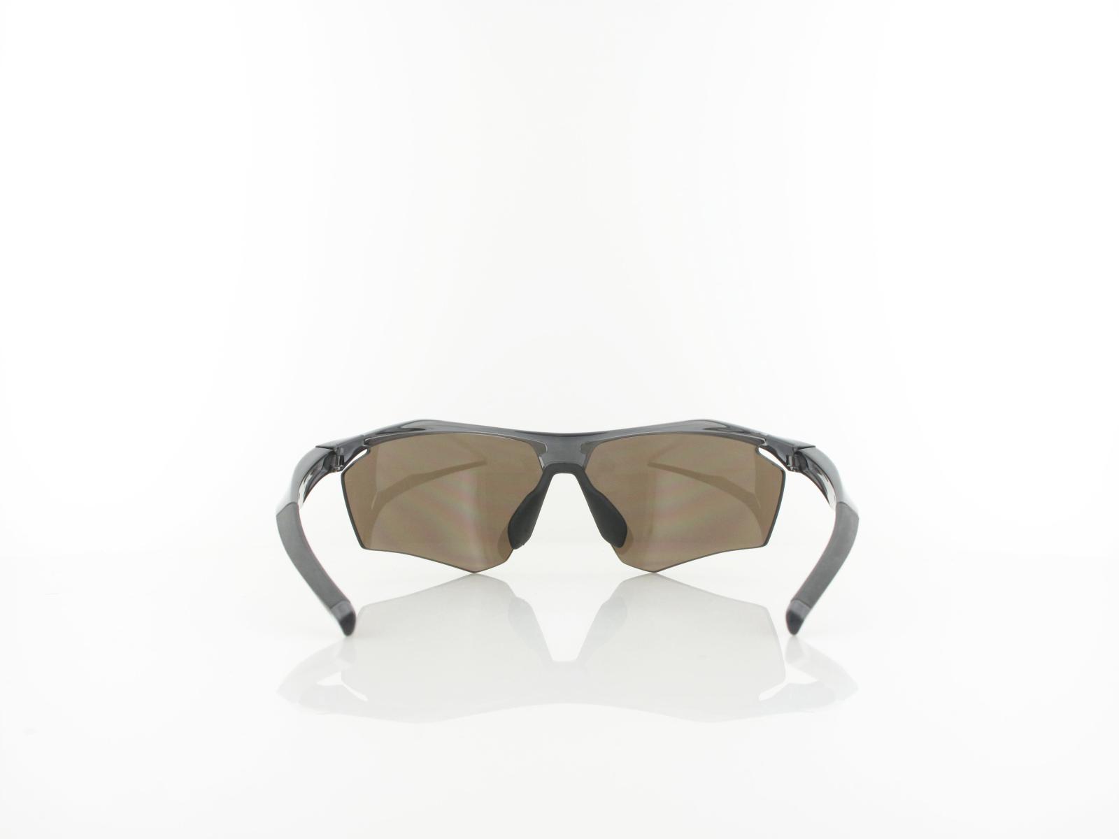Brilando | Premium Sport M26A0 68 | grau transparent schwarz / braun 85%  gold verspiegelung