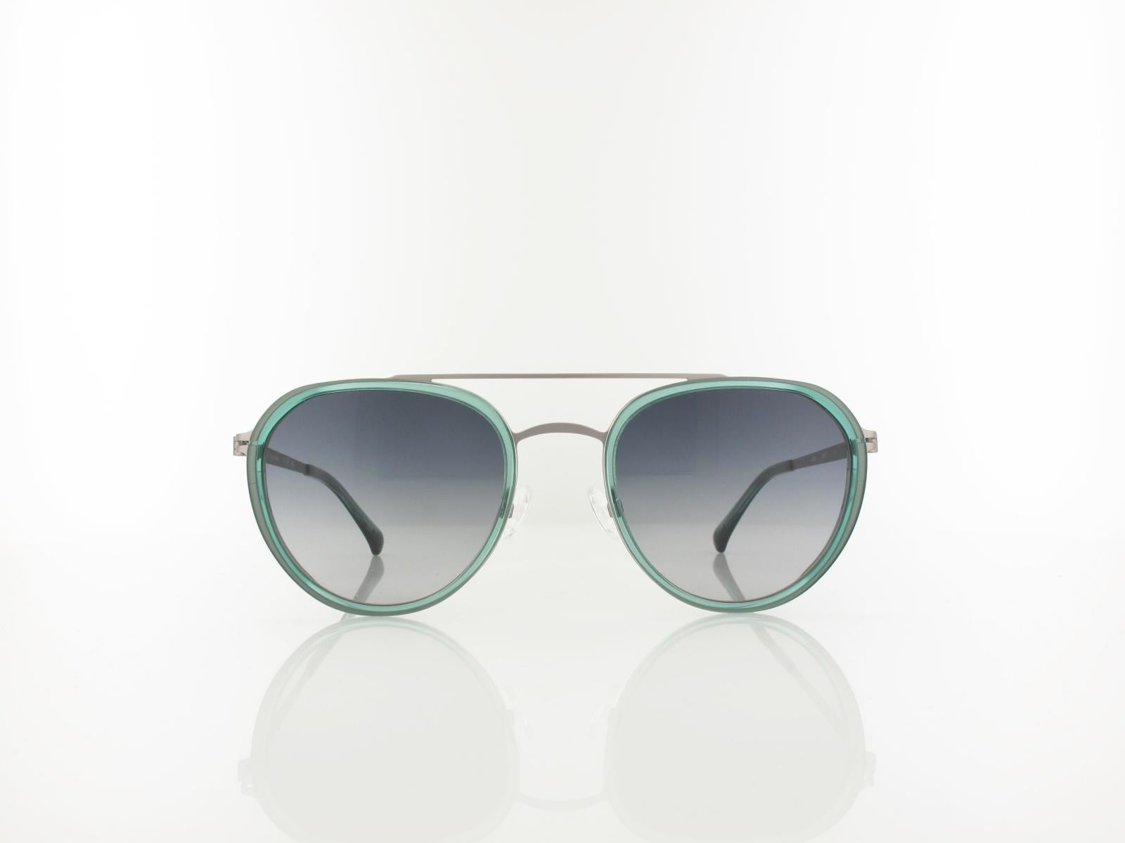 Brilando | Premium Sun U2640 53 | blau-gr&uuml;n transparent gun matt / grau verlauf 85-65%