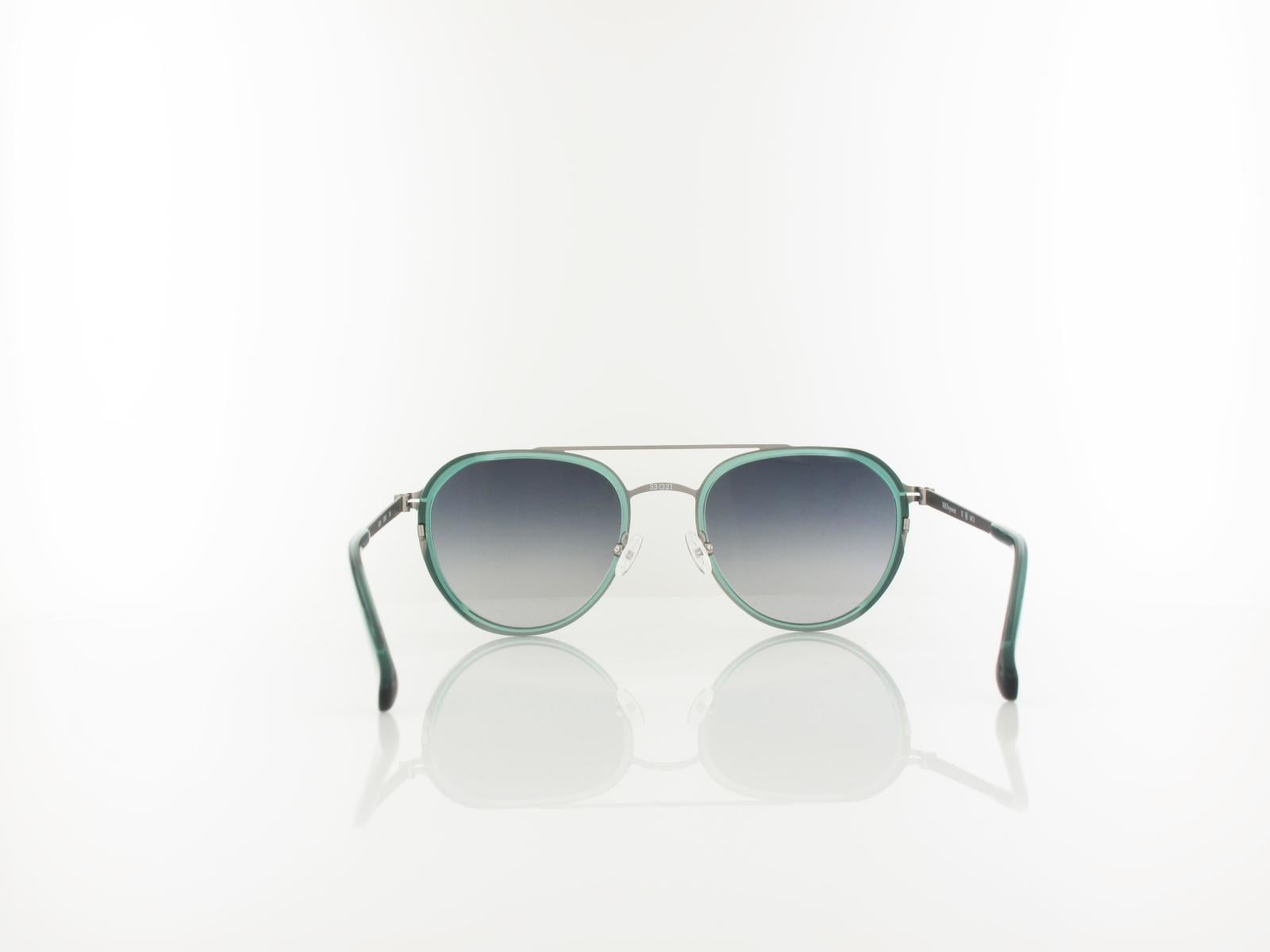 Brilando | Premium Sun U2640 53 | blau-gr&uuml;n transparent gun matt / grau verlauf 85-65%