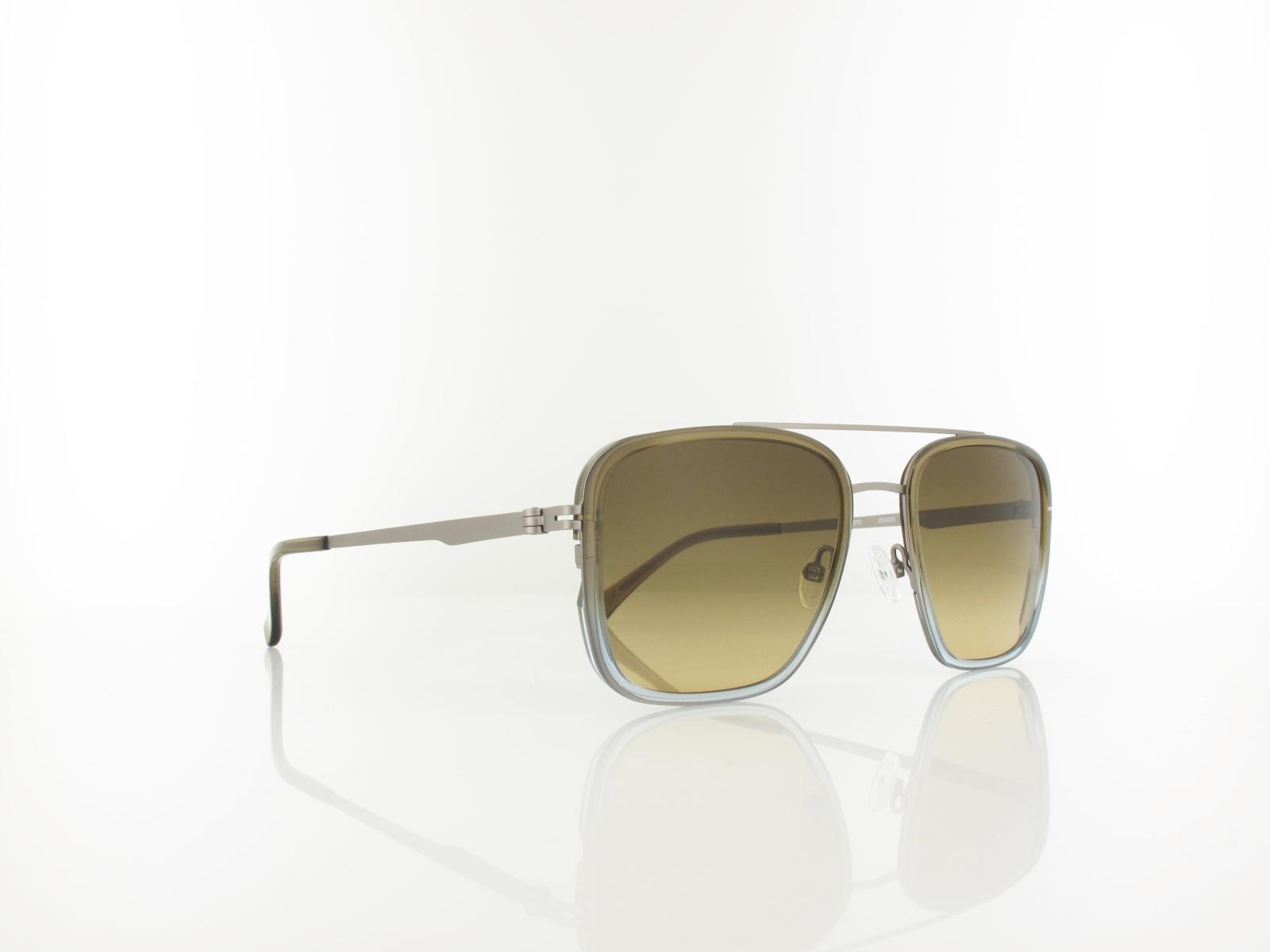 Brilando | Premium Sun U2670 54 | braun-grau transparent gun matt / bicolor verlauf olive sand 90-55