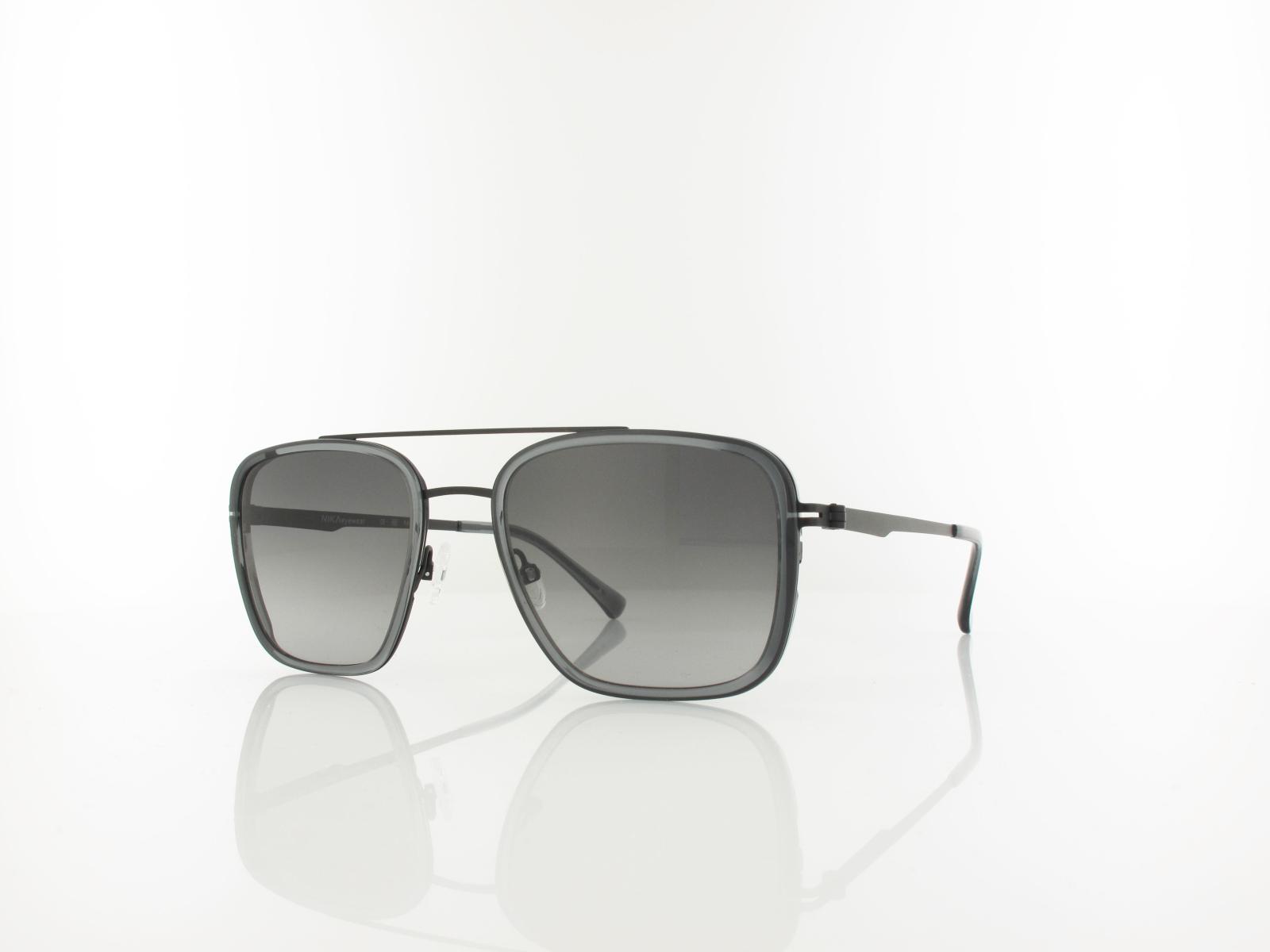 Brilando | Premium Sun U2680 54 | grau transparent schwarz matt / schwarz verlauf 85-65%