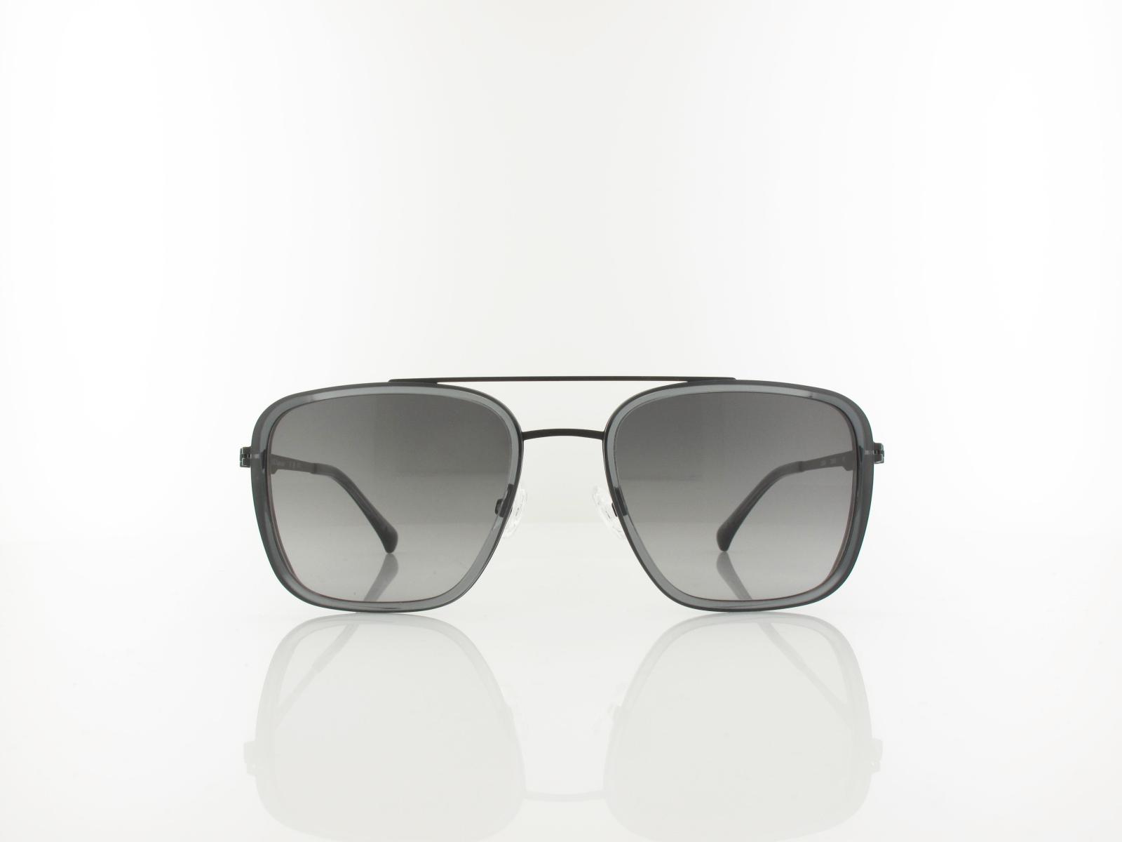 Brilando | Premium Sun U2680 54 | grau transparent schwarz matt / schwarz verlauf 85-65%