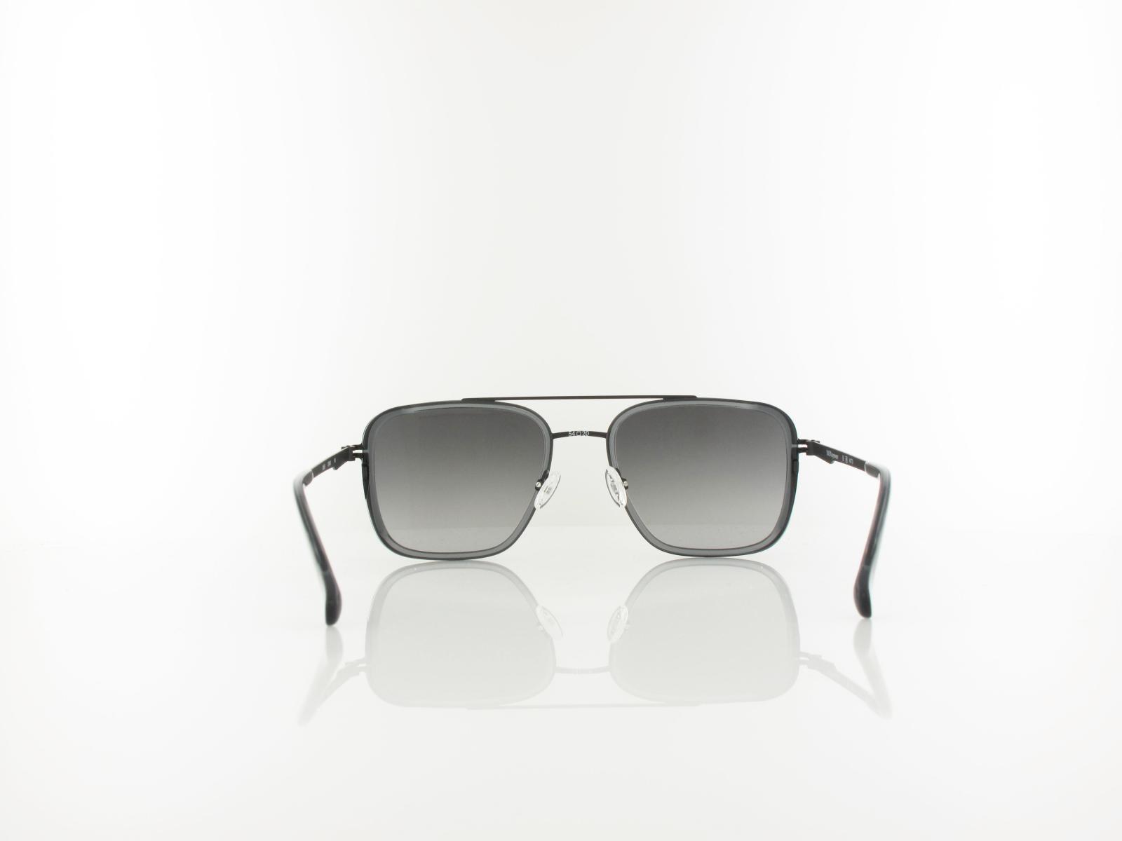 Brilando | Premium Sun U2680 54 | grau transparent schwarz matt / schwarz verlauf 85-65%