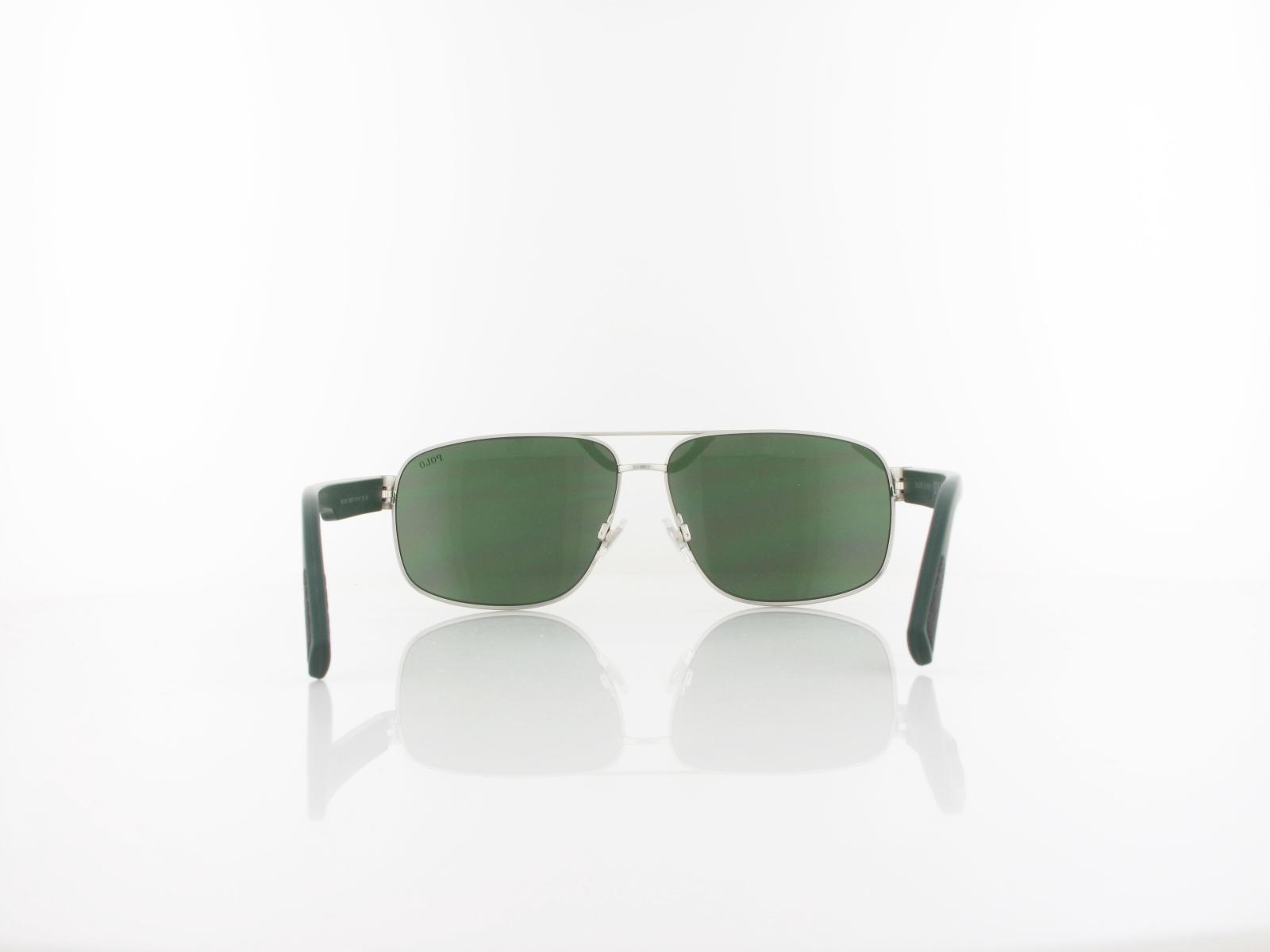 Polo Ralph Lauren | PH3165 931671 61 | semishiny silver / dark green