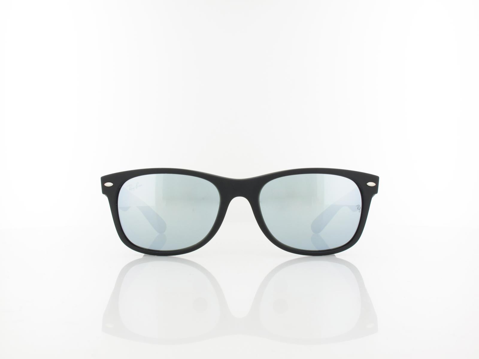 Ray Ban | New Wayfarer RB2132 622/30 55 | rubber black / green mirror silver