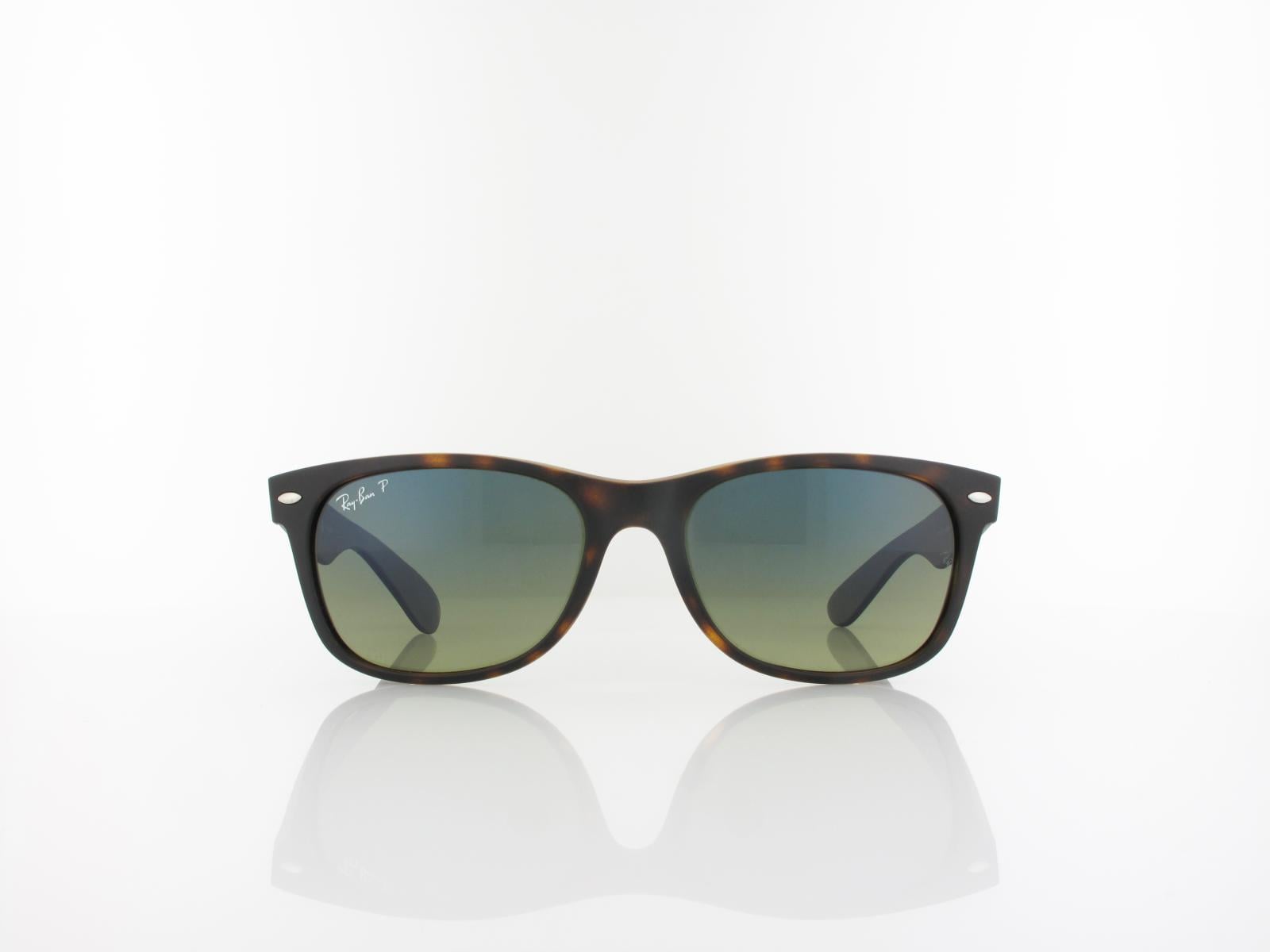 Ray Ban | New Wayfarer RB2132 894/76 55 | matte havana / blue green mirror polar