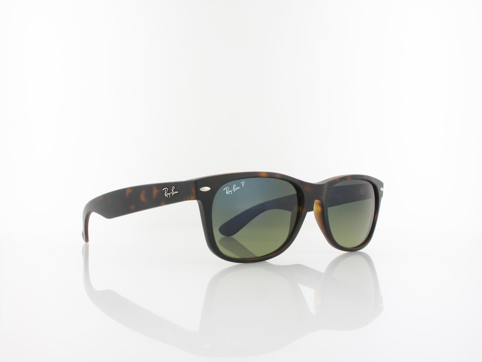 Ray Ban | New Wayfarer RB2132 894/76 55 | matte havana / blue green mirror polar