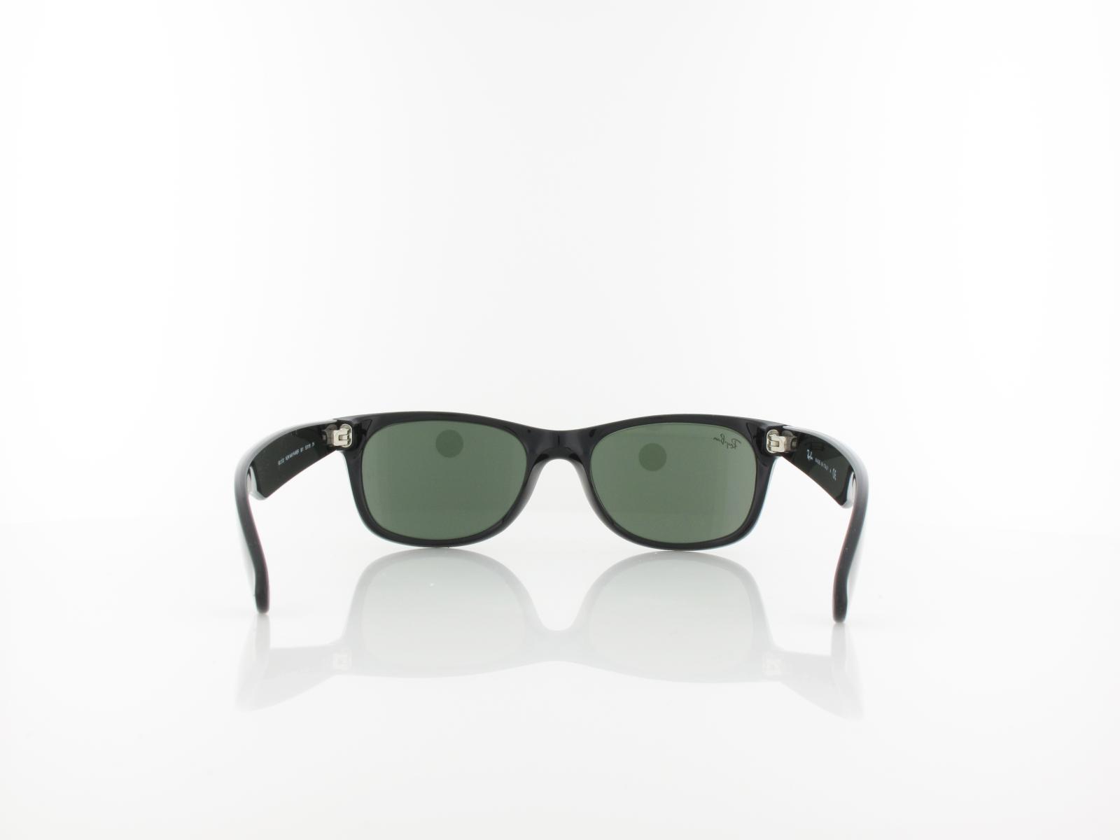 Ray Ban | New Wayfarer RB2132 901 52 | polished black / green