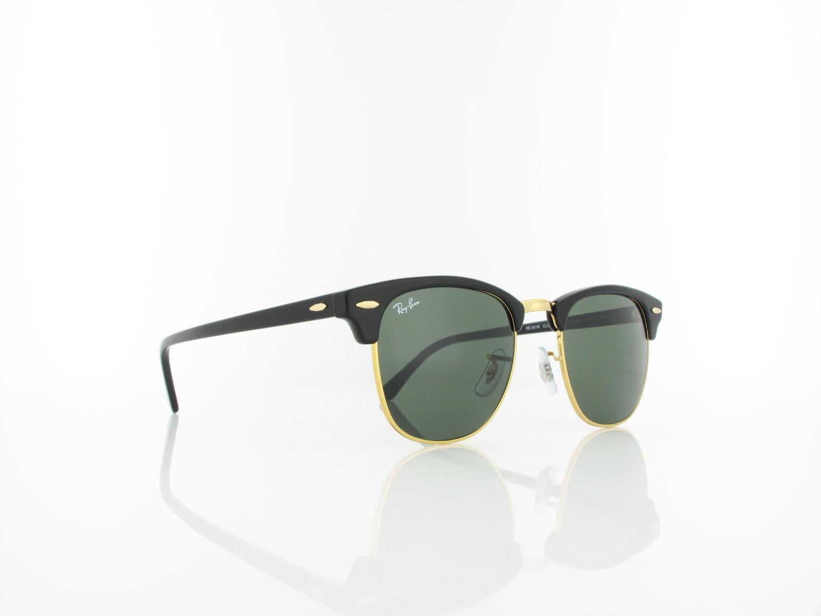 Ray Ban | Clubmaster RB3016 W0365 51 | ebony arista / crystal green