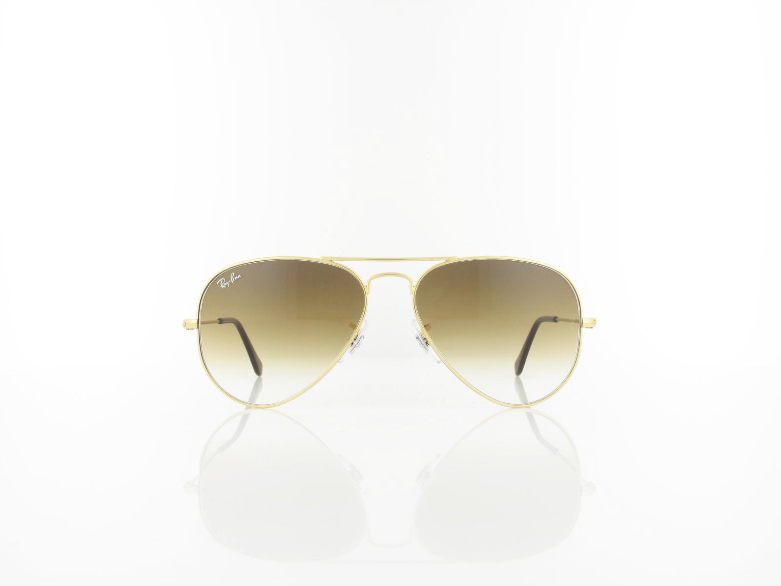 Ray Ban | Aviator Large Metal RB3025 001/51 55 | arista / crystal brown gradient