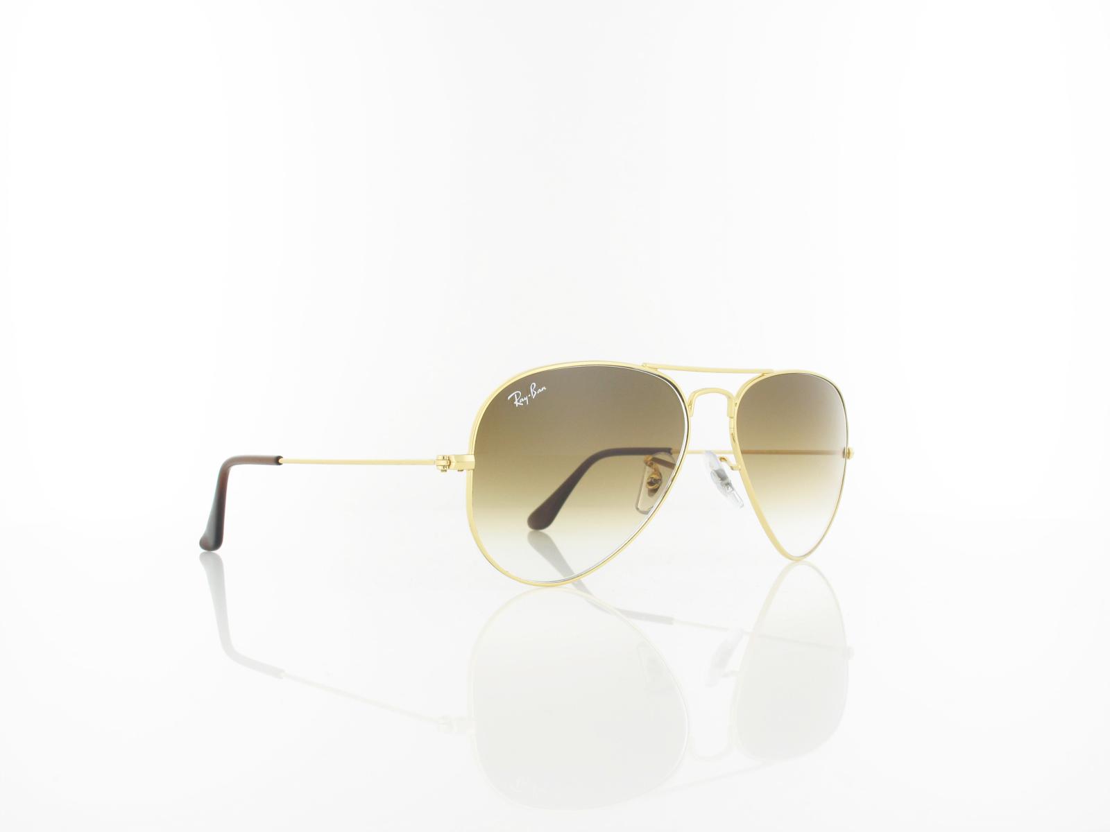 Ray Ban | Aviator Large Metal RB3025 001/51 55 | arista / crystal brown gradient