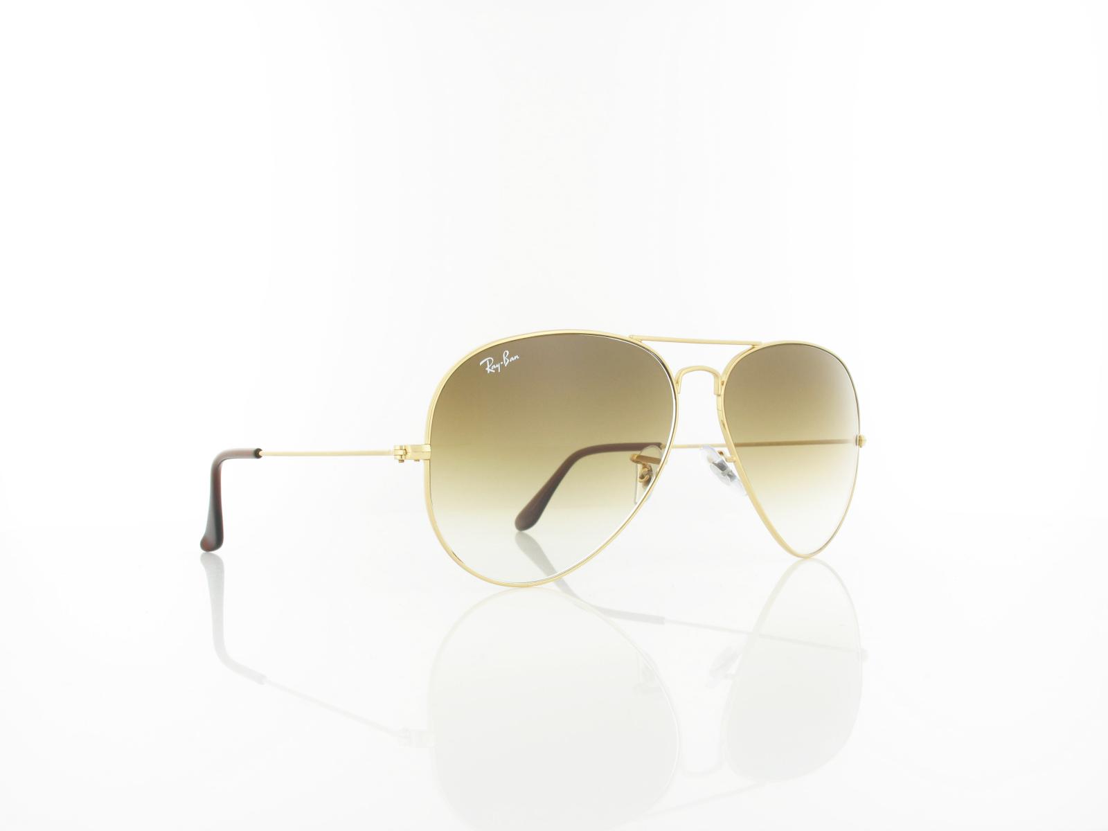 Ray Ban | Aviator Large Metal RB3025 001/51 62 | arista / crystal brown gradient
