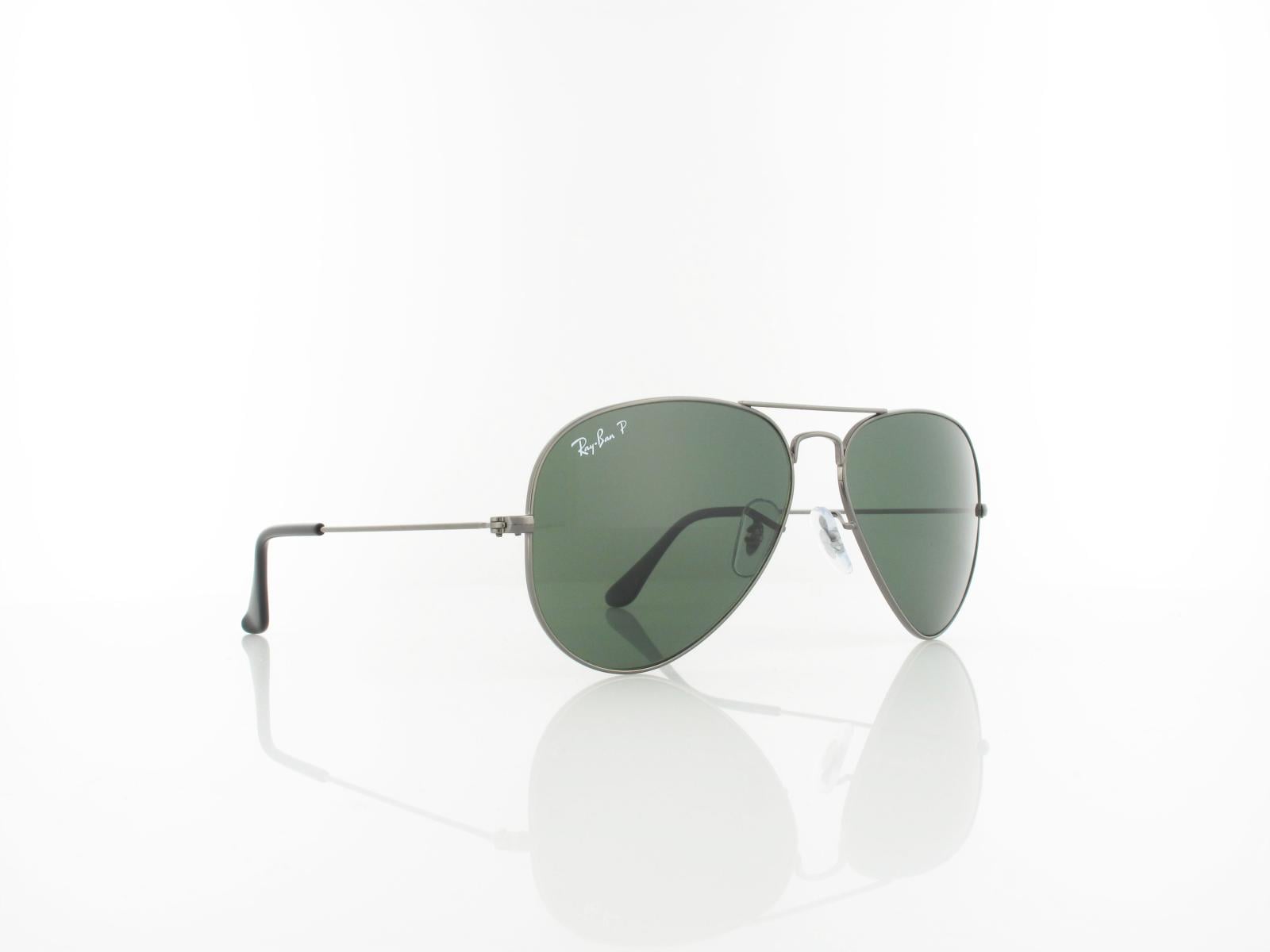 Ray Ban | Aviator Large Metal RB3025 004-58 58 | gunmetal / crystal green polarized