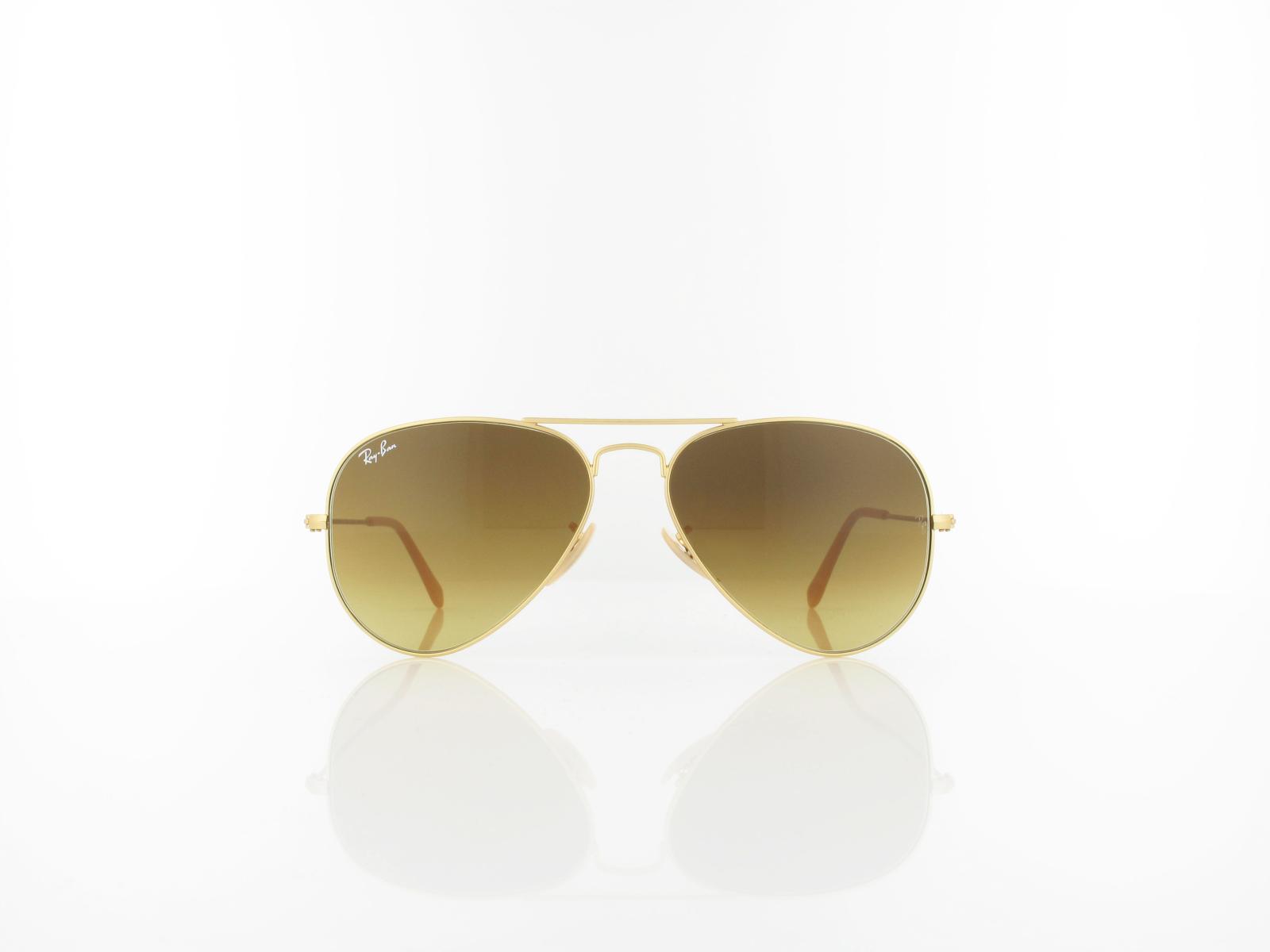 Ray Ban | Aviator Large Metal RB3025 112/85 55 | matte gold / brown gradient