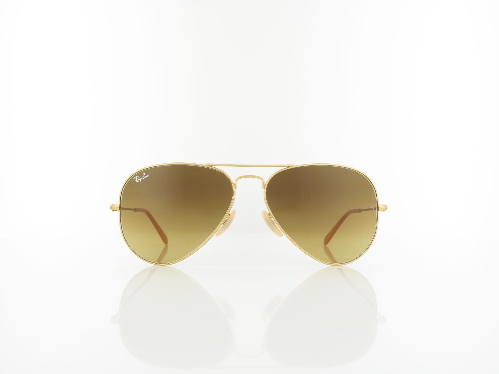 Ray Ban | Aviator Large Metal RB3025 112/85 58 | matte gold / brown gradient