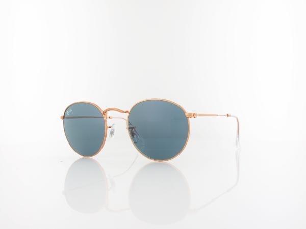 Ray Ban | Round Metal RB3447 9202R5 50 | rose gold / blue