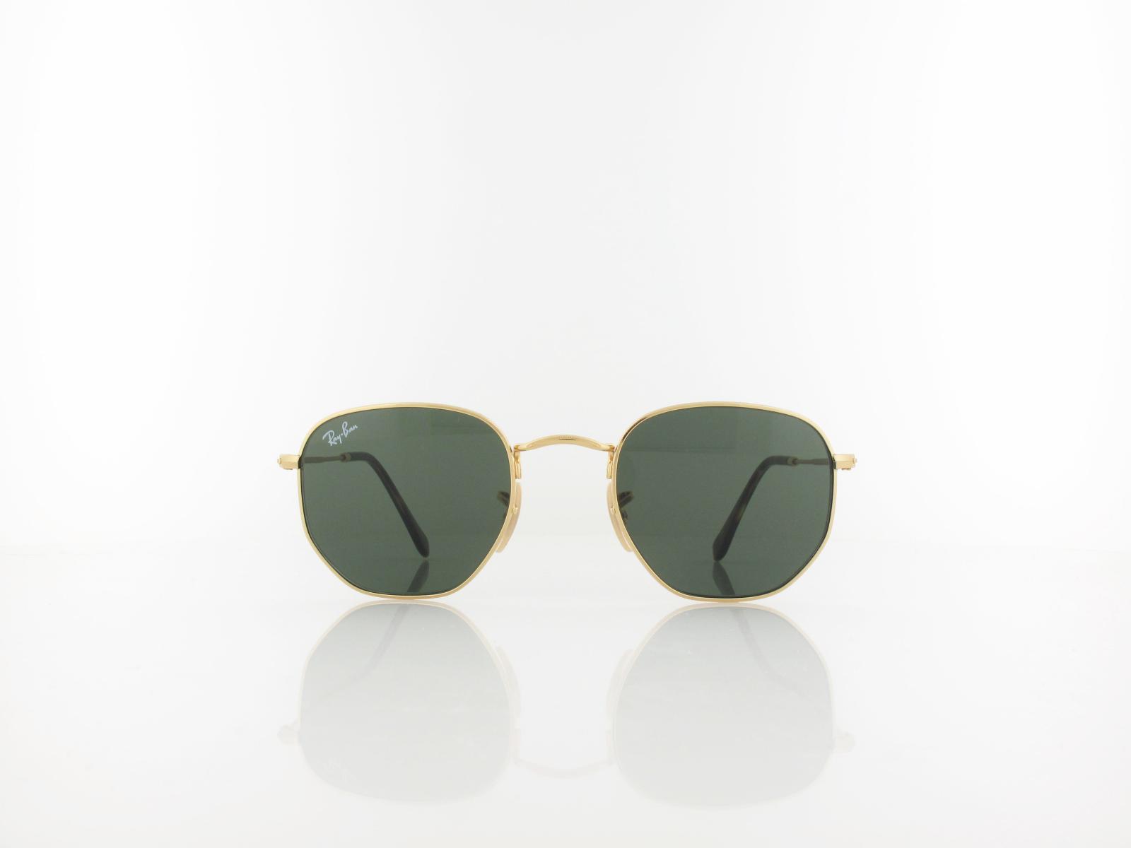 Ray Ban | Hexagonal RB3548N 001 48 | gold / crystal green