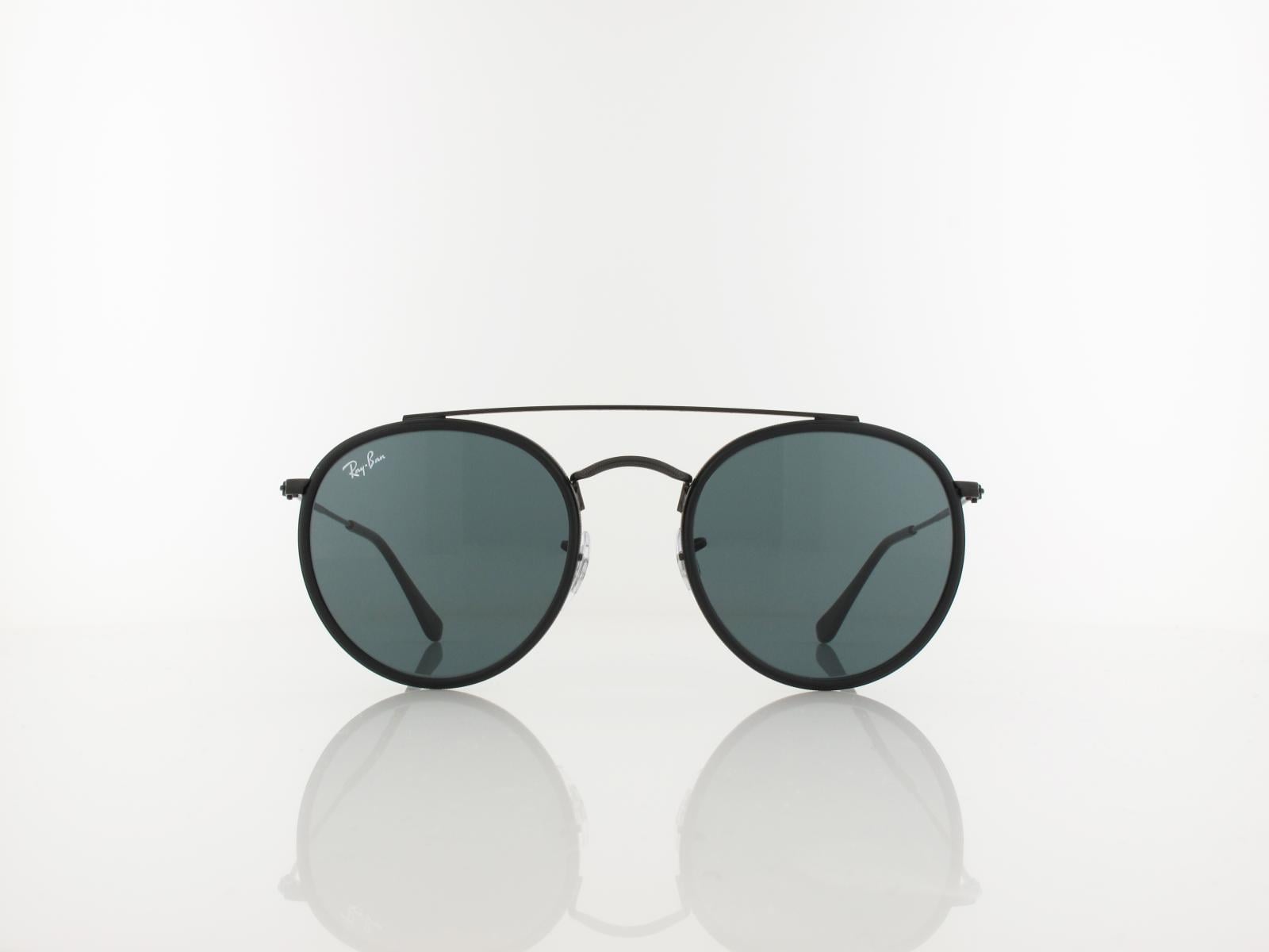 Ray Ban | Round Double Bridge RB3647N 002/R5 51 | black / blue