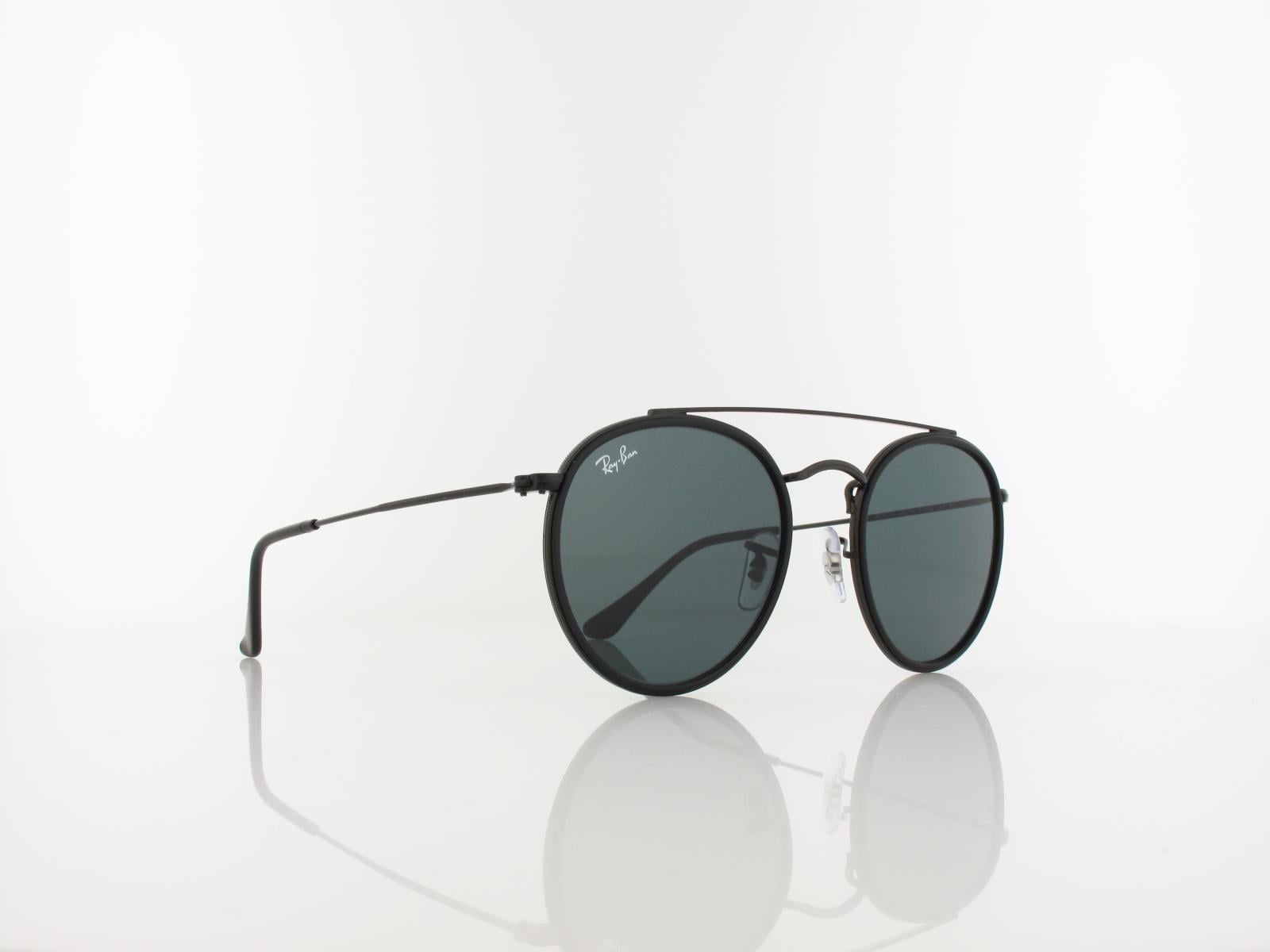 Ray Ban | Round Double Bridge RB3647N 002/R5 51 | black / blue