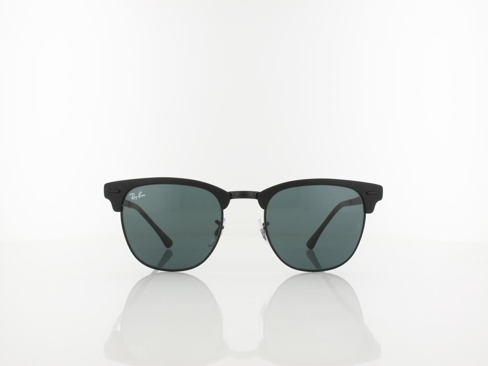 Ray Ban | Clubmaster Metal RB3716 186/R5 51 | matte black on black / blue